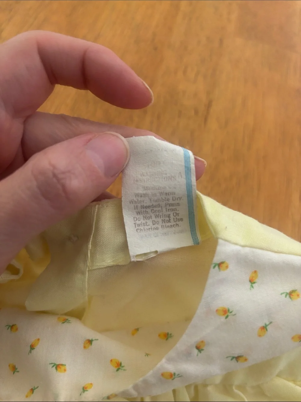 Vintage Yellow Duckling Baby Dress & Bloomers Set - 12months